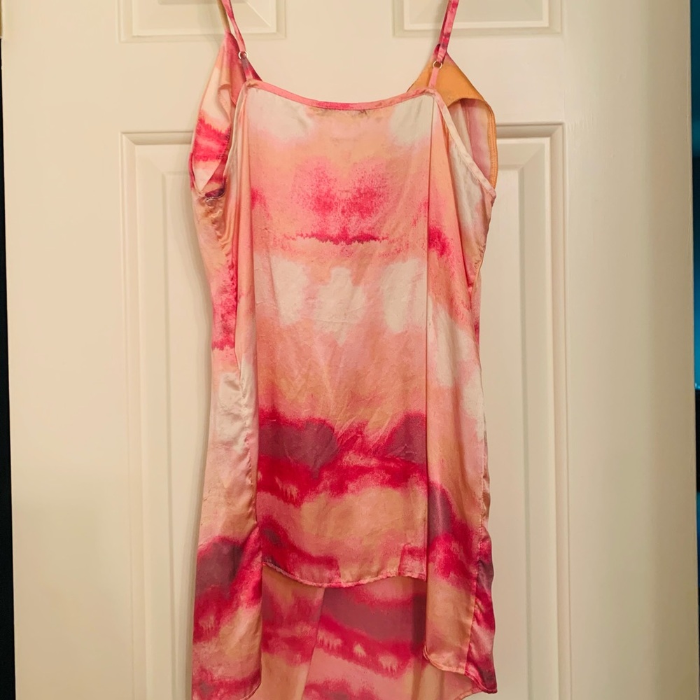 Banana Republic Tie dye pink/orange silk camisole - Picture 2 of 2